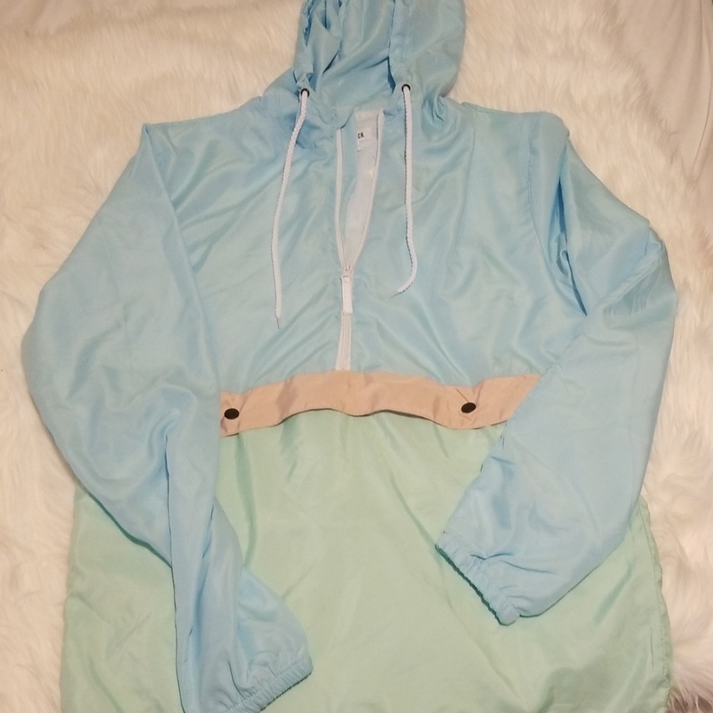 Ragstock Vintage Blue Green Lightweight Jacket